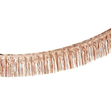 Rose gold franjeslinger, 5 meter