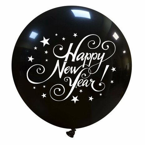 Happy New Year XL ballon, 80 cm