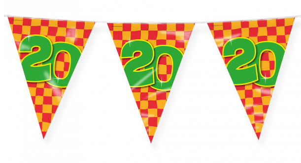 20 jaar, Vlaggenlijn Happy Party, 10 meter