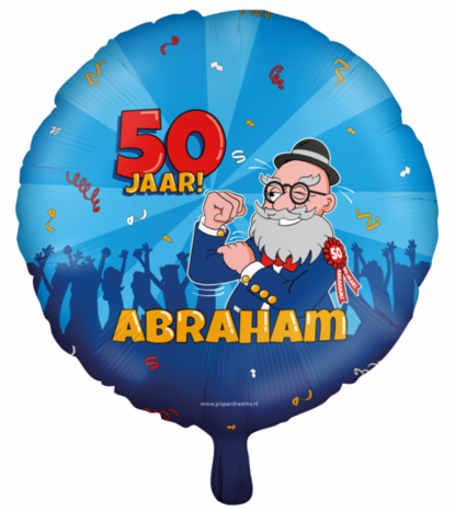 Abraham folieballon Cartoon, 45 cm