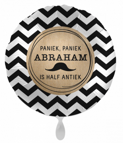 Abraham half antiek folieballon, 45 cm