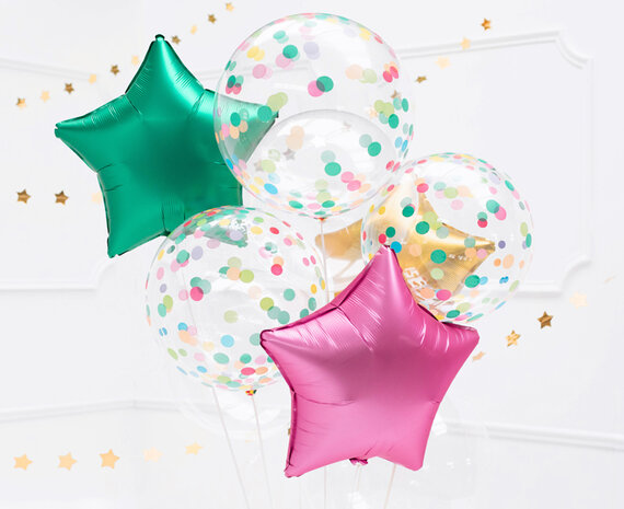 crystal clear orb bubble confetti, 40 cm