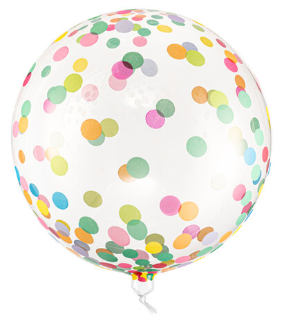 crystal clear orb bubble confetti, 40 cm