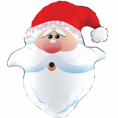 Santa - kerstman folieballon, 66 cm