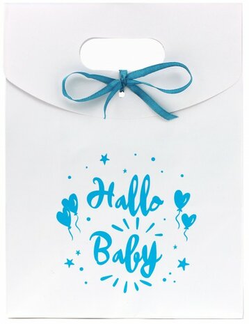 Hello Baby XL gift bag, 19x24 cm