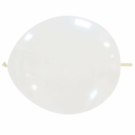linkballon transparant, 30 cm