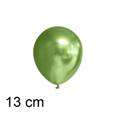 kleine chrome ballonnen lichtgroen