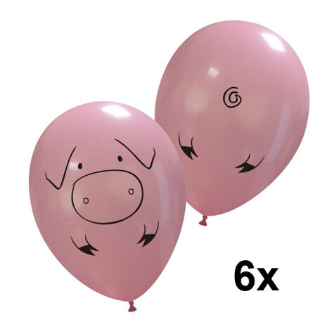 Varkentje / piggy ballonnen, 30cm