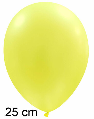 Neon ballonnen geel, 25cm