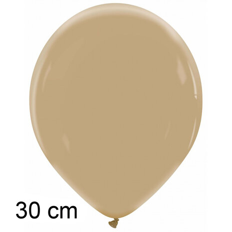 Mokka ballonnen, 30 cm / 12 inch