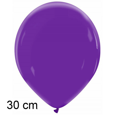 Royal Purple / paars ballonnen, 30 cm / 12 inch