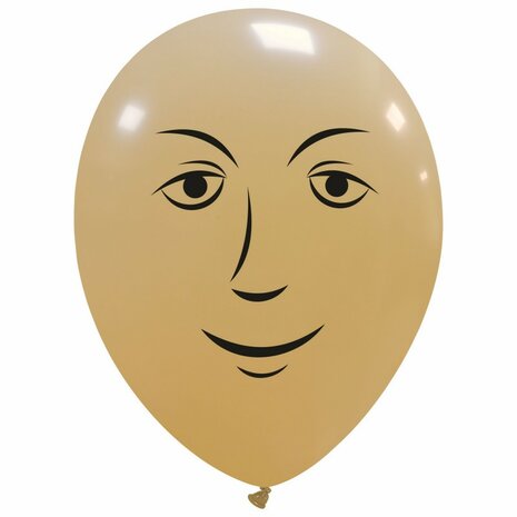 Man face, latex ballon, 30 cm