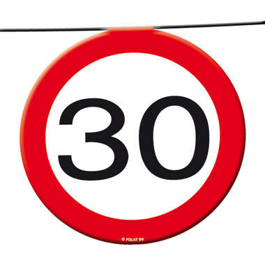 Slinger 30 verkeersbord