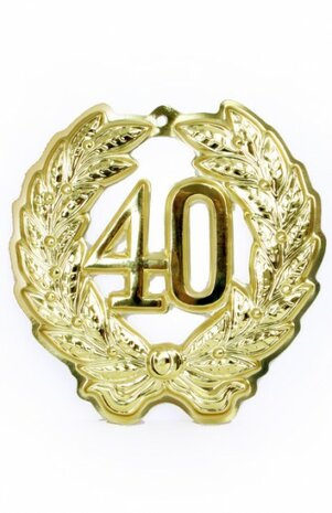 Huldekrans 40 goud, 24 cm