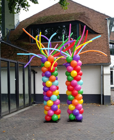 hoe te gebruiken volgens kogel Ballon pilaar met topballon, omgeving Emmer-Compascuum