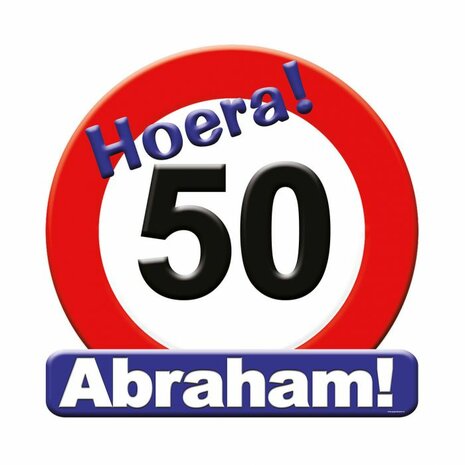 50 Abraham huldebord verkeersbord