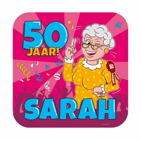 50 jaar Sarah huldeschild, 50cm