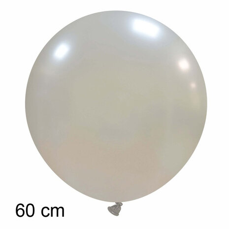 zilver metallic xl ballon, 24 inch