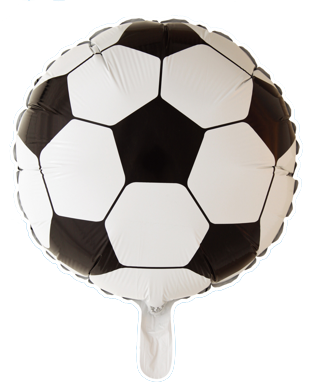 Voetbal folieballon, 45 cm