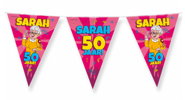 Sarah 50 jaar vlaggenlijn, 10 m