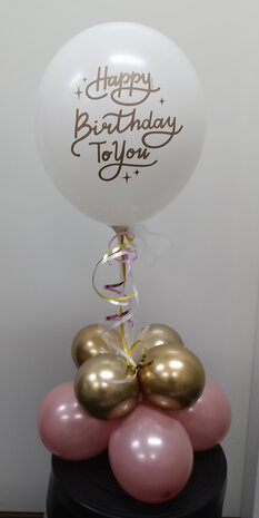 Ballon tafeldecoratie op stokje