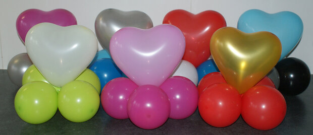 Ballon tafeldecoratie laag