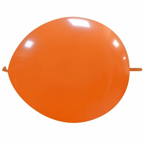 Knoopballon oranje, 30 cm
