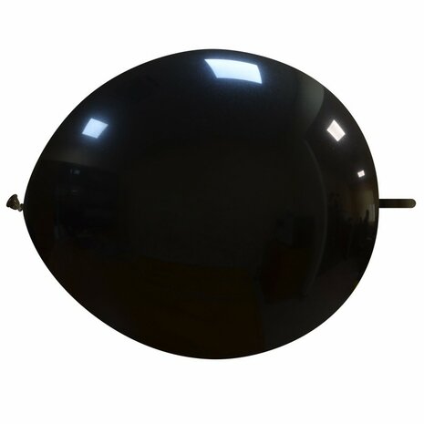 knoopballon zwart, 30 cm