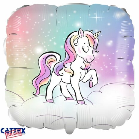 Unicorn magic folieballon, 45 cm