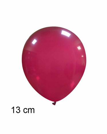 Bordeaux rood ballonnen 13 cm