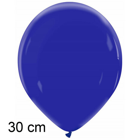 Navy blue / marineblauw ballonnen, 30 cm / 12 inch
