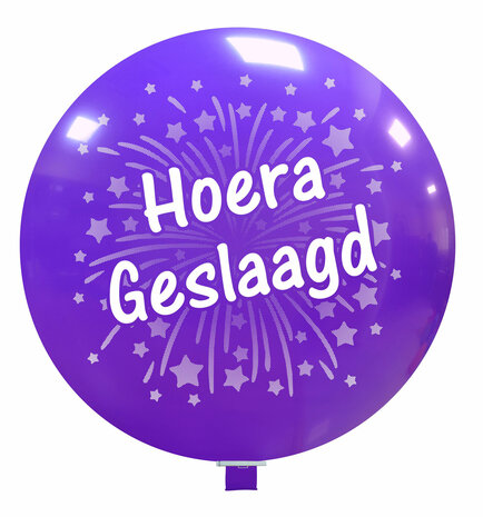 Hoera Geslaagd XL ballon, 80 cm