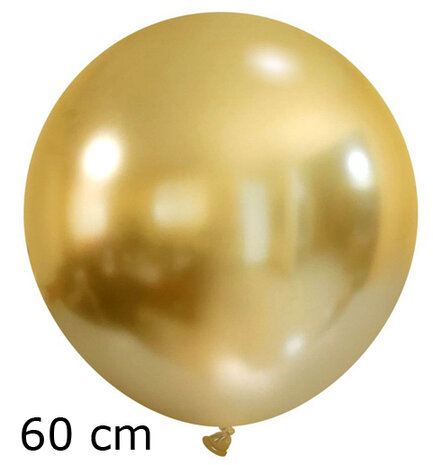Goud/light gold titanium ballonnen, 60 cm / 24 inch