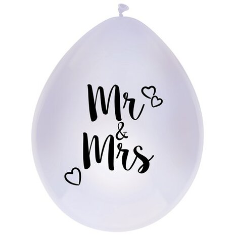 Mr and Mrs ballonnen, 6 st, 30 cm