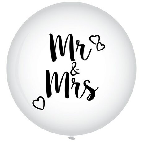 Mr and Mrs mega ballon, 90 cm