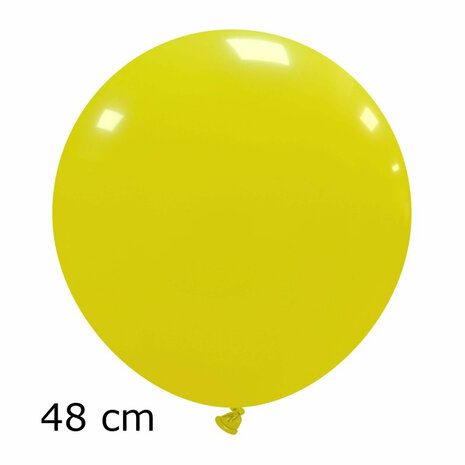 Grote gele ballonnen, 48 cm / 19 inch