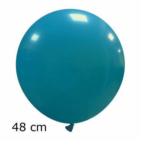 Grote turquoise ballonnen, 48 cm / 19 inch