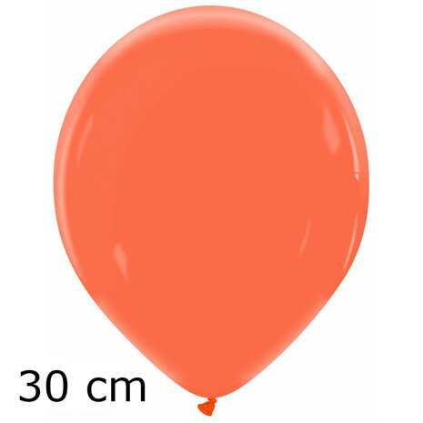 Coral / Koraalrood ballonnen, 30 cm / 12 inch