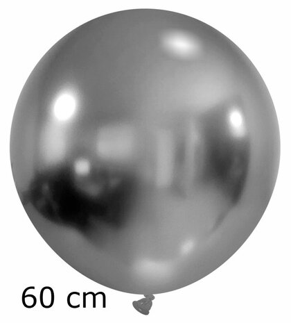Mercury / antraciet titanium ballonnen, 60 cm / 24 inch
