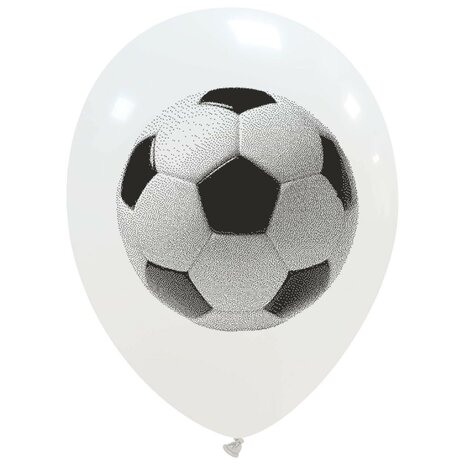 Voetbal ballonnen, 30 cm, per stuk