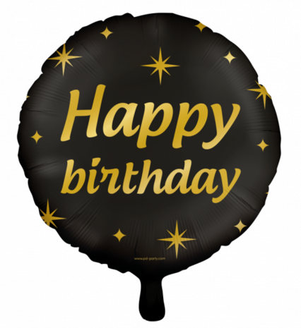 Happy Birthday Classy Party folieballon, 45 cm
