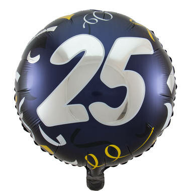 25 jaar folieballon, 45 cm
