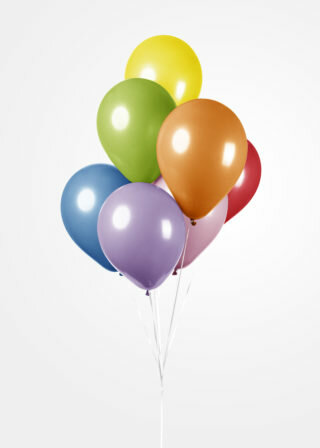 Multicolor ballonnen, 10 stuks, 30 cm