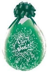 Stuffer ballon a Gift with a Bang, 45 cm
