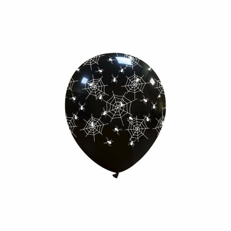 Spiderwebs Halloween kleine ballonnen, 13 cm