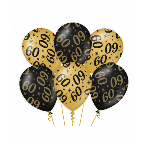 60 classy party ballonnen, 6 st