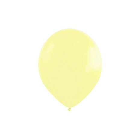 matte pastel ballonnen geel, 15 cm