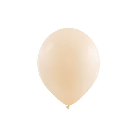 matte pastel ballonnen peach / perzik, 15 cm