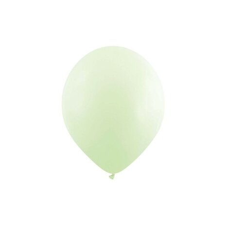 matte pastel ballonnen mint groen, 15 cm