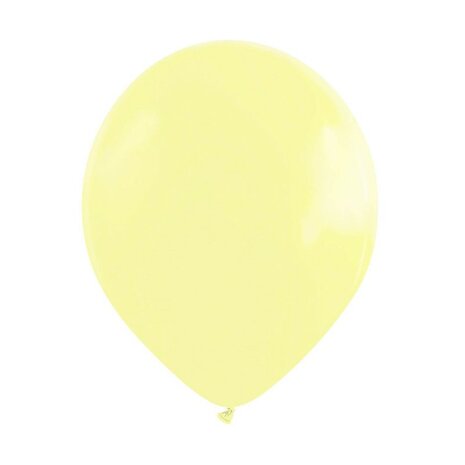 matte pastel ballonnen geel, 30 cm